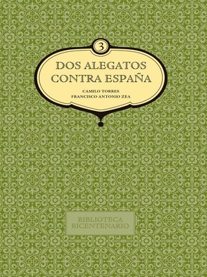 cover image of Dos alegatos contra España. Volume 3